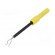 Test probe | 1A | yellow | Socket size: 4mm | Plating: nickel plated image 1