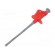 Clip-on probe | hook type | 6A | red | Plating: nickel plated | 4mm image 1