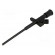 Clip-on probe | pincers type | 10A | black | Grip capac: max.4mm | 4mm фото 1
