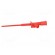 Clip-on probe | pincers type | 10A | red | Grip capac: max.4mm | 4mm image 4