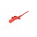 Clip-on probe | pincers type | 10A | red | Grip capac: max.4mm | 4mm фото 7