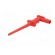 Clip-on probe | crocodile | 1A | red | 300V | 2mm | Overall len: 75mm image 3