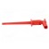 Clip-on probe | crocodile | 1A | red | 300V | 2mm | Overall len: 75mm image 4