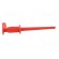 Clip-on probe | crocodile | 1A | red | 300V | 2mm | Overall len: 75mm image 8
