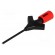 Clip-on probe | pincers type | 2A | 60VDC | red | Grip capac: max.2mm image 1