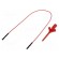 Clip-on probe | pincers type | 2A | 60VDC | red | Grip capac: max.2mm фото 1