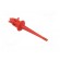 Clip-on probe | pincers type | 5A | 300VDC | red | Plating: gold-plated image 9