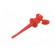 Clip-on probe | pincers type | 5A | 300VDC | red | Plating: gold-plated image 3