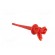 Clip-on probe | pincers type | 5A | 300VDC | red | Plating: gold-plated image 5