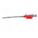 Clip-on probe | crocodile | 6A | red | Plating: nickel plated | 4mm фото 4