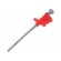 Clip-on probe | crocodile | 6A | red | Plating: nickel plated | 4mm image 1