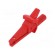 Crocodile clip | 10A | 600VDC | red | Grip capac: max.6mm фото 1