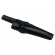 Crocodile clip | 10A | black | Grip capac: max.7.9mm | Insulation: PVC image 2