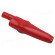 Crocodile clip | 10A | red | Grip capac: max.7.9mm | Socket size: 4mm image 2