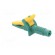 Crocodile clip | 10A | yellow-green | max.25mm фото 4