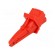 Crocodile clip | 12A | 600VDC | red | Grip capac: max.20mm image 1