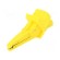 Crocodile clip | 12A | 600VDC | yellow | Grip capac: max.20mm image 1