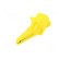 Crocodile clip | 12A | 600VDC | yellow | Grip capac: max.20mm фото 2
