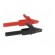 Crocodile clip | 15A | black,red | max.12mm | 300V фото 7