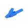 Crocodile clip | 15A | blue | Grip capac: max.12mm | Socket size: 4mm фото 2