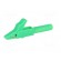 Crocodile clip | 15A | green | Grip capac: max.12mm | Socket size: 4mm фото 2