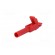 Crocodile clip | 15A | red | Grip capac: max.12mm | Socket size: 4mm фото 6