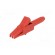 Crocodile clip | 15A | red | Grip capac: max.6mm | Socket size: 4mm image 2