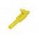 Crocodile clip | 15A | yellow | Grip capac: max.12mm | Contacts: brass фото 6