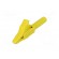 Crocodile clip | 15A | yellow | Grip capac: max.12mm | Contacts: brass paveikslėlis 2
