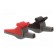 Crocodile clip | 16A | red and black | Socket size: 4mm | L: 94mm фото 4