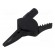 Crocodile clip | 20A | black | Grip capac: max.34.5mm | L: 100.8mm фото 1