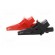 Crocodile clip | 20A | red and black | Grip capac: max.20mm | 1kV фото 3