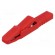 Crocodile clip | 25A | red | Grip capac: max.9.5mm | Socket size: 4mm image 1