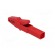 Crocodile clip | 25A | red | Grip capac: max.9.5mm | Socket size: 4mm фото 4