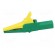 Crocodile clip | 32A | 1kVDC | yellow-green | Grip capac: max.20mm image 3