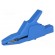 Crocodile clip | 34A | blue | Grip capac: max.30mm | Socket size: 4mm фото 1