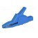Crocodile clip | 34A | blue | Grip capac: max.30mm | Socket size: 4mm paveikslėlis 2
