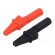 Crocodile clip | 5A | black,red | Grip capac: max.9mm | 2pcs. фото 1