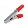 Crocodile clip | 60VDC | red | Grip capac: max.15mm | Socket size: 4mm image 1