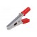 Crocodile clip | 60VDC | red | Grip capac: max.15mm | Socket size: 4mm image 2