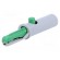 Crocodile clip | 6A | 60VDC | green | Grip capac: max.7.5mm image 1
