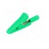 Crocodile clip | 10A | 60VDC | green | Overall len: 41.5mm image 2