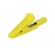 Crocodile clip | 10A | 60VDC | yellow | Overall len: 41.5mm image 2