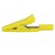 Crocodile clip | 10A | 60VDC | yellow | Overall len: 41.5mm фото 3