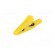 Crocodile clip | 15A | 60VDC | yellow | Grip capac: max.4mm image 2