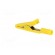 Crocodile clip | 15A | 60VDC | yellow | Grip capac: max.4mm image 4