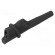 Crocodile clip | 10A | Grip capac: max.9mm | black | soldered image 2