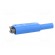 4mm banana | 19A | 1kV | blue | insulated,with 4mm axial socket | 1mm2 фото 7