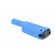 4mm banana | 19A | 1kV | blue | insulated,with 4mm axial socket | 1mm2 фото 4