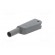 4mm banana | 19A | 1kV | grey | insulated,with 4mm axial socket | 1mm2 image 2